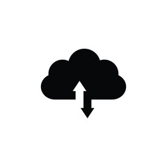 Poster - cloud storage icon  hosting vector