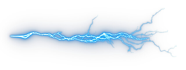 Poster - Electric energy spark Isolate on transparent backgrounds 3d rendering png