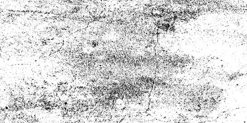 Dust overlay distress grungy effect paint. Black and white grunge seamless texture. Dust and scratches grain texture on white and black background.	