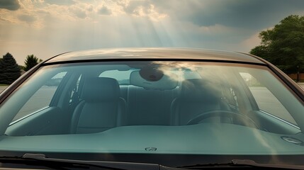 view of a car windshield