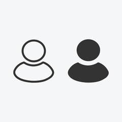 Poster - person, people icon set. user, member, group people, teamwork flat style symbol. group symbol sign icon for graphic, web, ui ux, mobile design