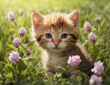 Fototapeta Koty - red kitten