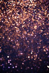Wall Mural - Background of abstract glitter lights. Lilac, copper, and deep navy