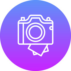 Canvas Print - Instant Camera Icon