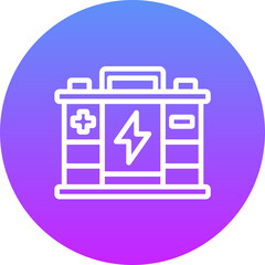 Canvas Print - Battery Icon