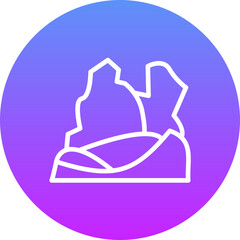 Sticker - Desert Rocks Icon