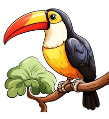 Wall Mural - toucan on a branch