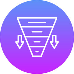 Sticker - Funnel Chart Icon