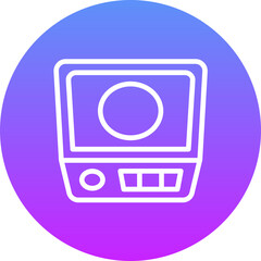 Sticker - Electronic Weight Scale Icon