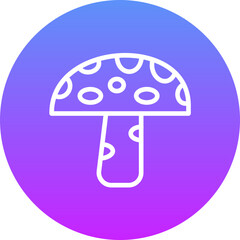 Canvas Print - Mushroom Icon