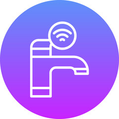 Canvas Print - Smart Faucet Icon