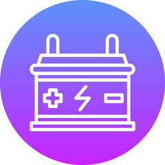 Sticker - Auto Battery Icon