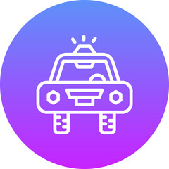 Sticker - Police Car Icon