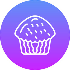 Wall Mural - Cupcake Icon