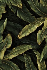 Poster - A close-up shot of a bunch of vibrant green leaves. Perfect for nature-themed projects and designs