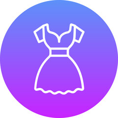 Sticker - Party Dress Icon