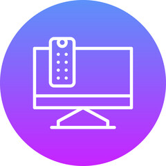 Poster - TV Monitor Icon