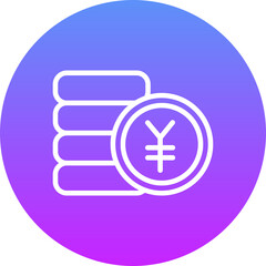 Sticker - Yen Currency Icon