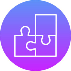 Canvas Print - Puzzle Icon