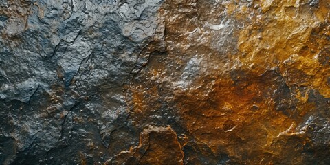 Poster - A close-up view of a rock with a bird perched on top. This image can be used to depict nature, wildlife, or the beauty of the outdoors