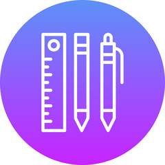 Sticker - School Supplies Icon