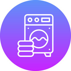 Wall Mural - Washing Machine Icon