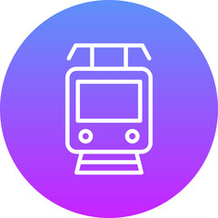 Canvas Print - Tram Icon