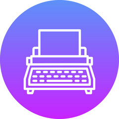 Sticker - Typewriter Icon