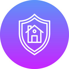 Poster - House Security Icon