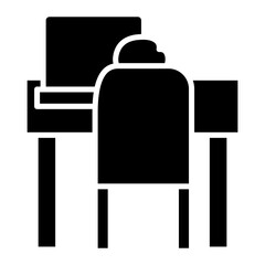 Wall Mural - Desk Chair Icon of Business iconset.