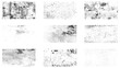 © Mst - Collection of Grunge Distress Vector Textures - Black and White Backgrounds with Splatter, Scratch and Stain Effects