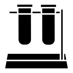 Canvas Print - Test Tube Stand Icon of Chemistry iconset.