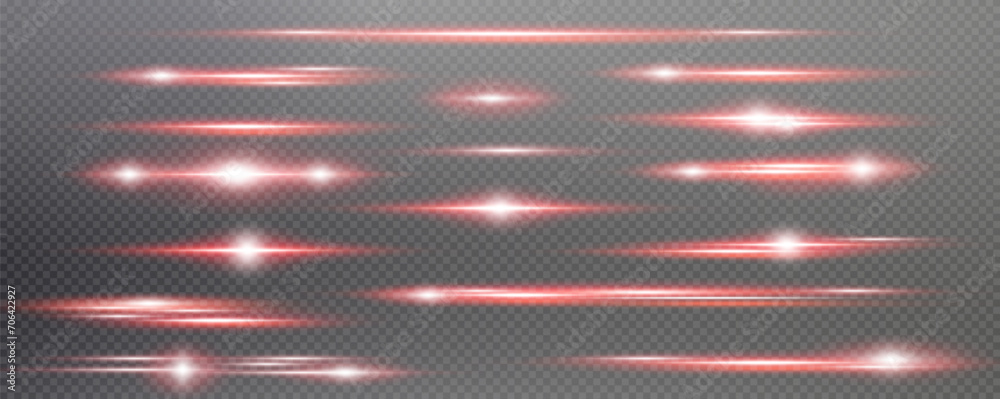 Set of realistic vector red stars png. Set of vector suns png. Red ...