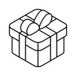 Download this beautifully designed isometric icon of gift box in trendy style