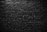 Fototapeta Desenie - Black brick wall dark background for design