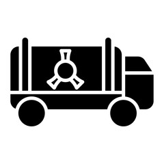 Canvas Print - Nuclaer Truck Icon of Nuclear Energy iconset.