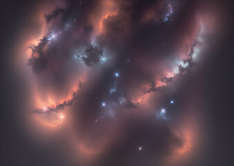 Wall Mural - beautiful image of purple galaxy, nebula, stars, space. astronomy picture
