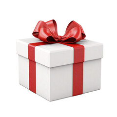 gift box with bow on transparent background