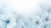 Abstract Floral Background With White Petals And Place For Your Text