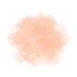 Peach stain splash watercolor illustration