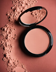 Cosmetic powder product from above