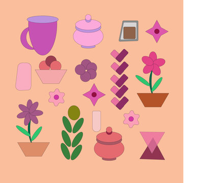 beautiful flower design with black background , beautiful flower design with gradient color,