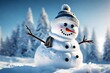 snowman of the snow, 4k, best quality 