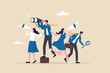 © Nuthawut - Recruitment, human resources searching for candidate, hiring or finding staff for vacancy, marketing search for client or customer concept, business people searching with binoculars and megaphone.