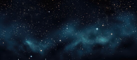 Wall Mural - stars in the dark sky as a backdrop with blank area
