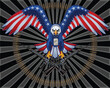 The Bald American eagle color tattoo