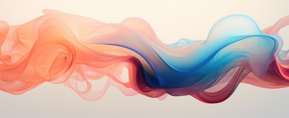 Poster - Generative Art Fluid Colors Abstract Background. Vividly colored fluid shapes blend seamlessly in this abstract background, created using generative art algorithms for a dynamic visual experience.