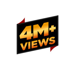 4M plus views icon