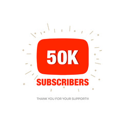 Wall Mural - 50k Subscribers thank you.