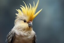 Chirpy Cute Cockatiel Bird. Wild Birds. Generate Ai